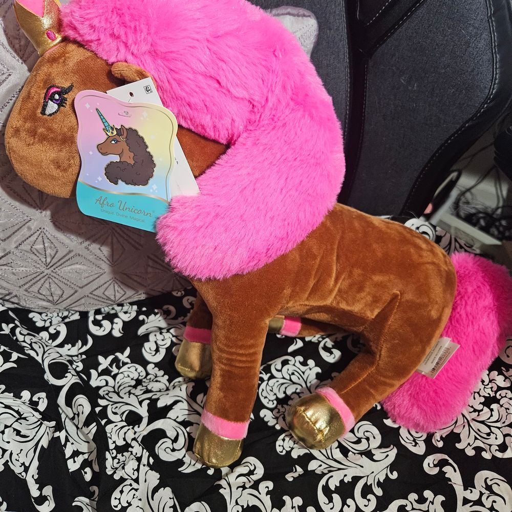 Afro‎ Unicorn Kids Pillow Buddy